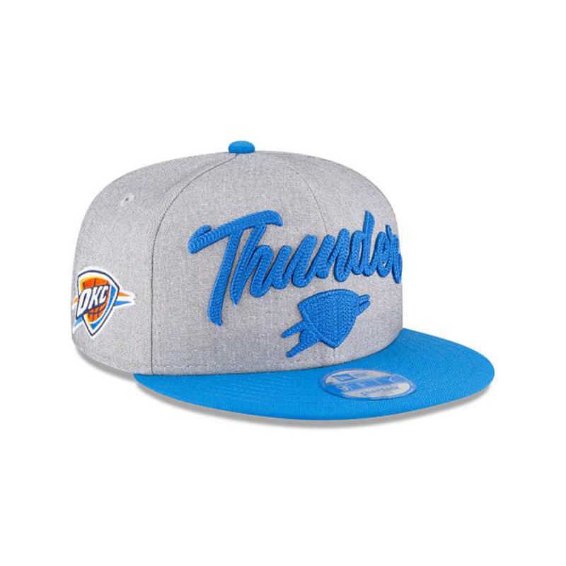 NBA Oklahoma City Thunder Official Draft 9Fifty Snapback (RTE9202) - Grey New Era Caps